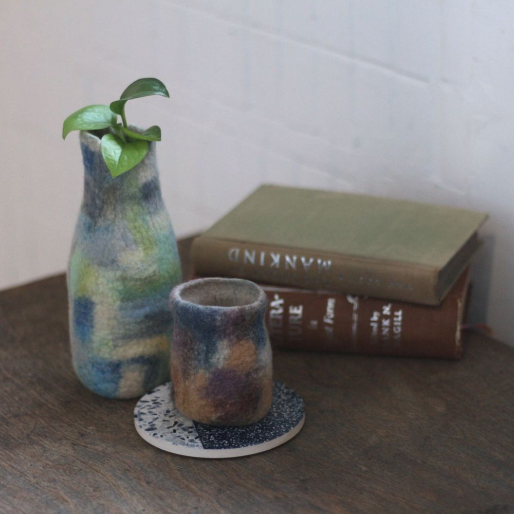 2．6【濕氈】抽象之美—花器