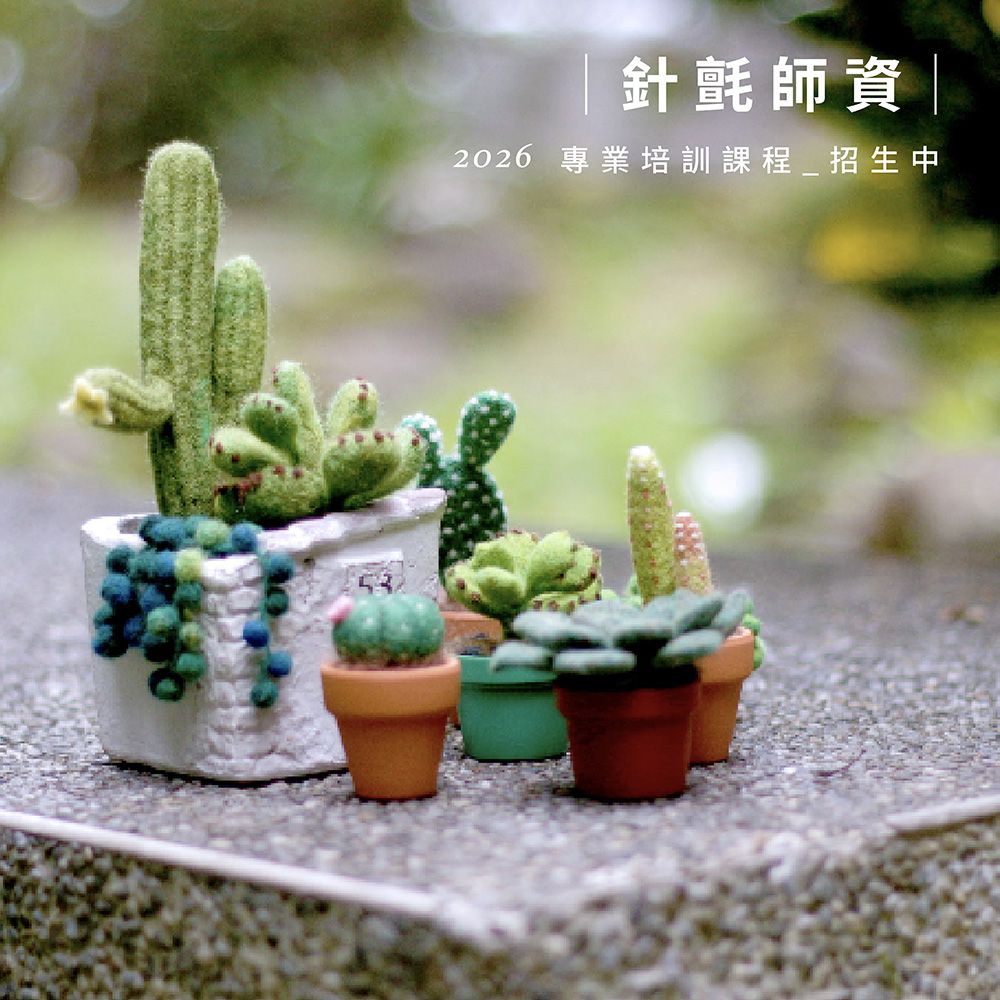 2026．3 ．7 起【針氈】106小時．羊毛氈師資培訓