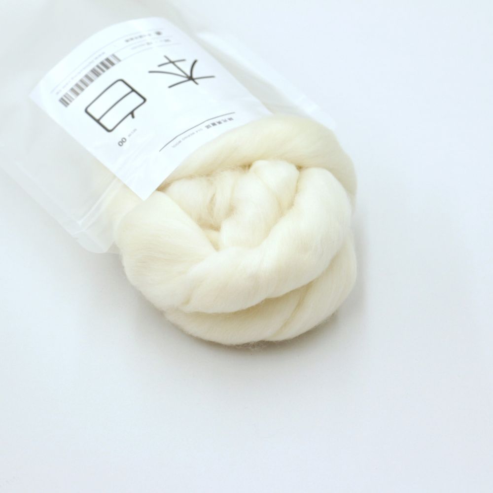 自然白．msw 00｜濕氈羊毛