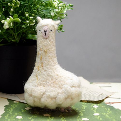 【療癒DIY】羊毛氈入門材料包．羊駝