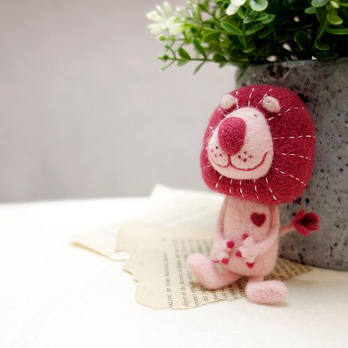 【療癒DIY】羊毛氈入門材料包．獅子