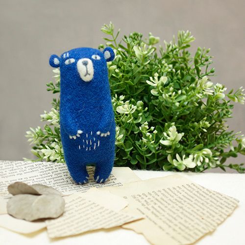 【療癒DIY】羊毛氈入門材料包．熊