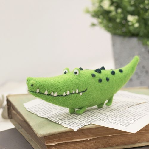 【療癒DIY】羊毛氈入門材料包．鱷魚