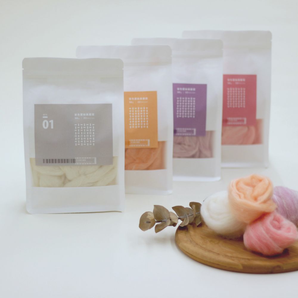 濕氈 | 蠶絲混美麗諾 ‧ 50g x 4包